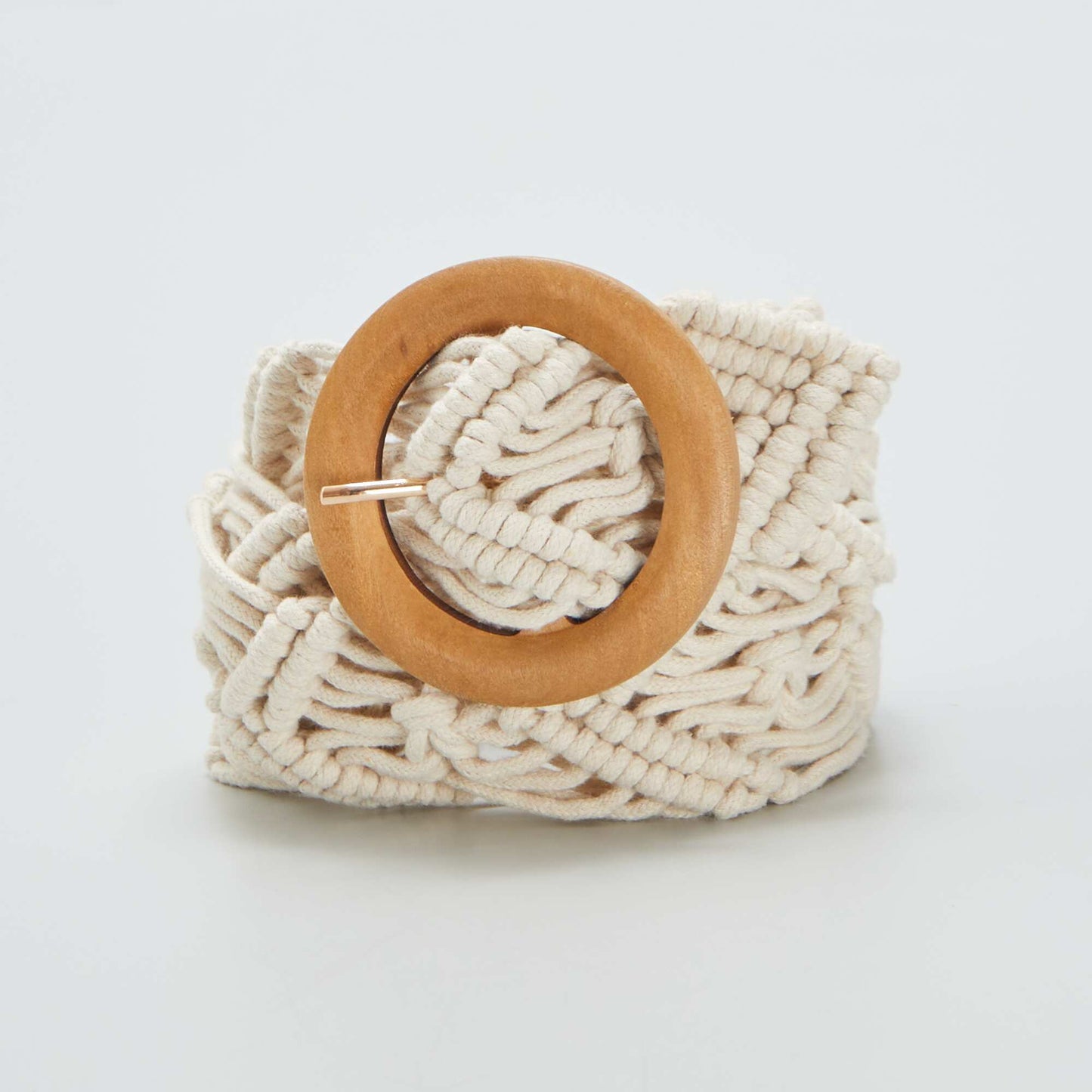 Macramé belt WHITE