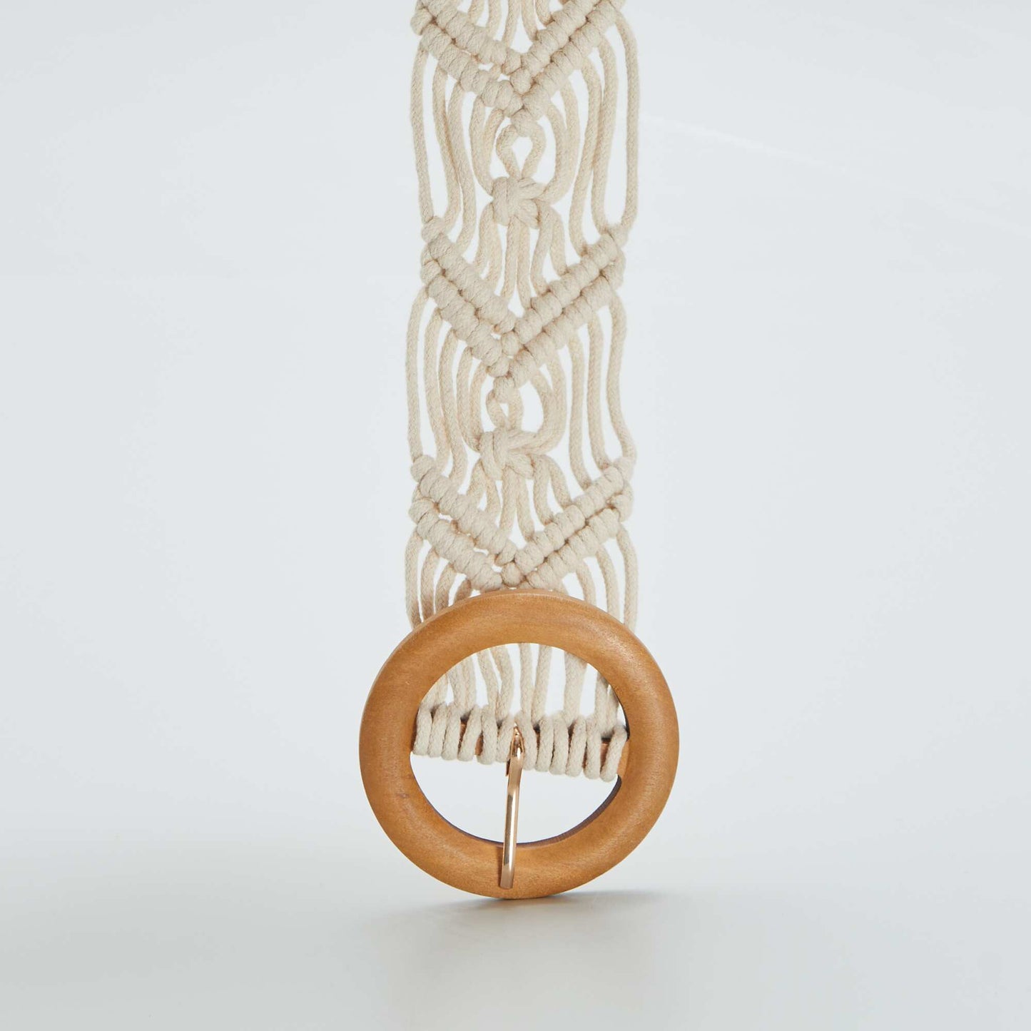 Macramé belt WHITE