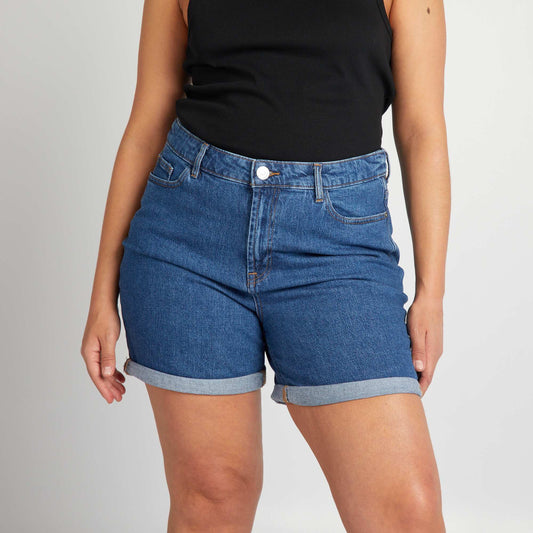 Denim shorts BLUE