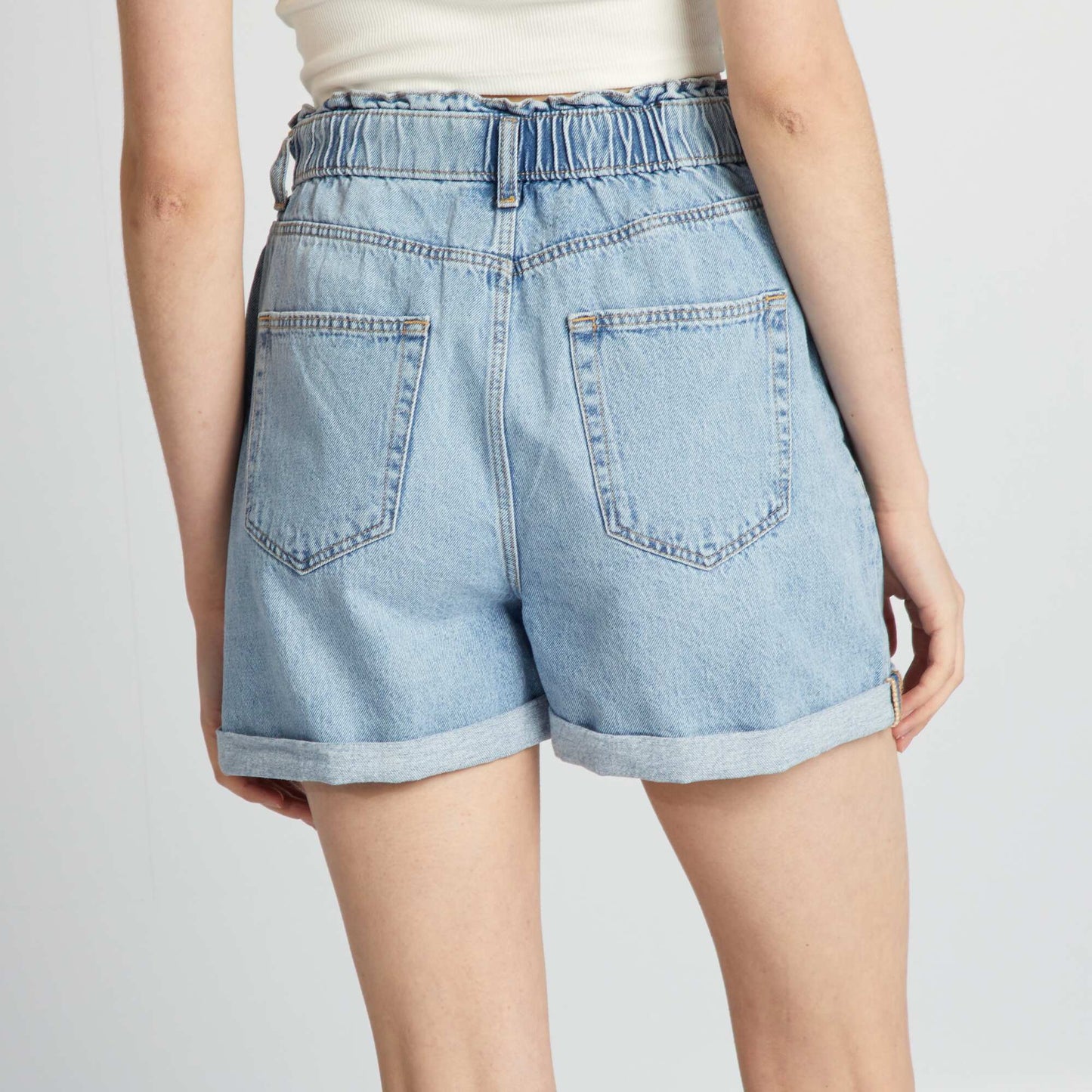 Denim shorts BLUE