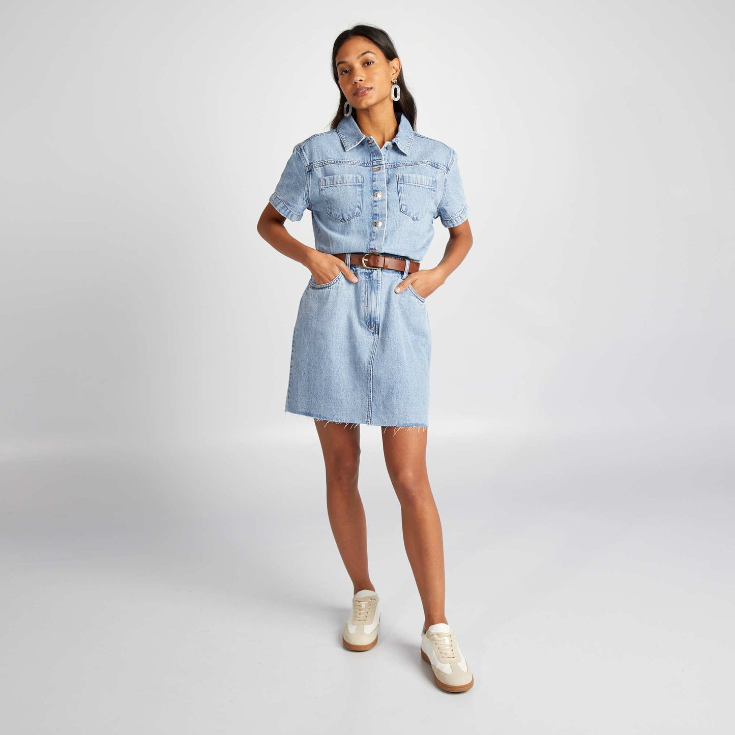 Denim dress BLUE