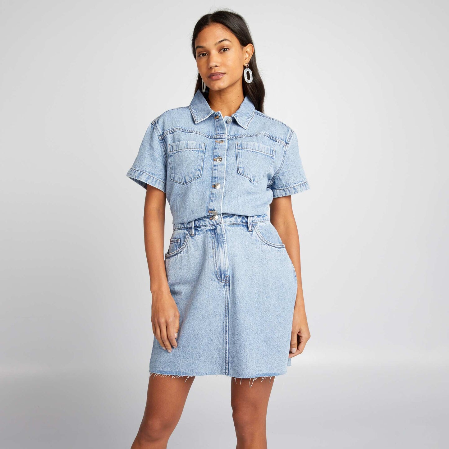 Denim dress BLUE