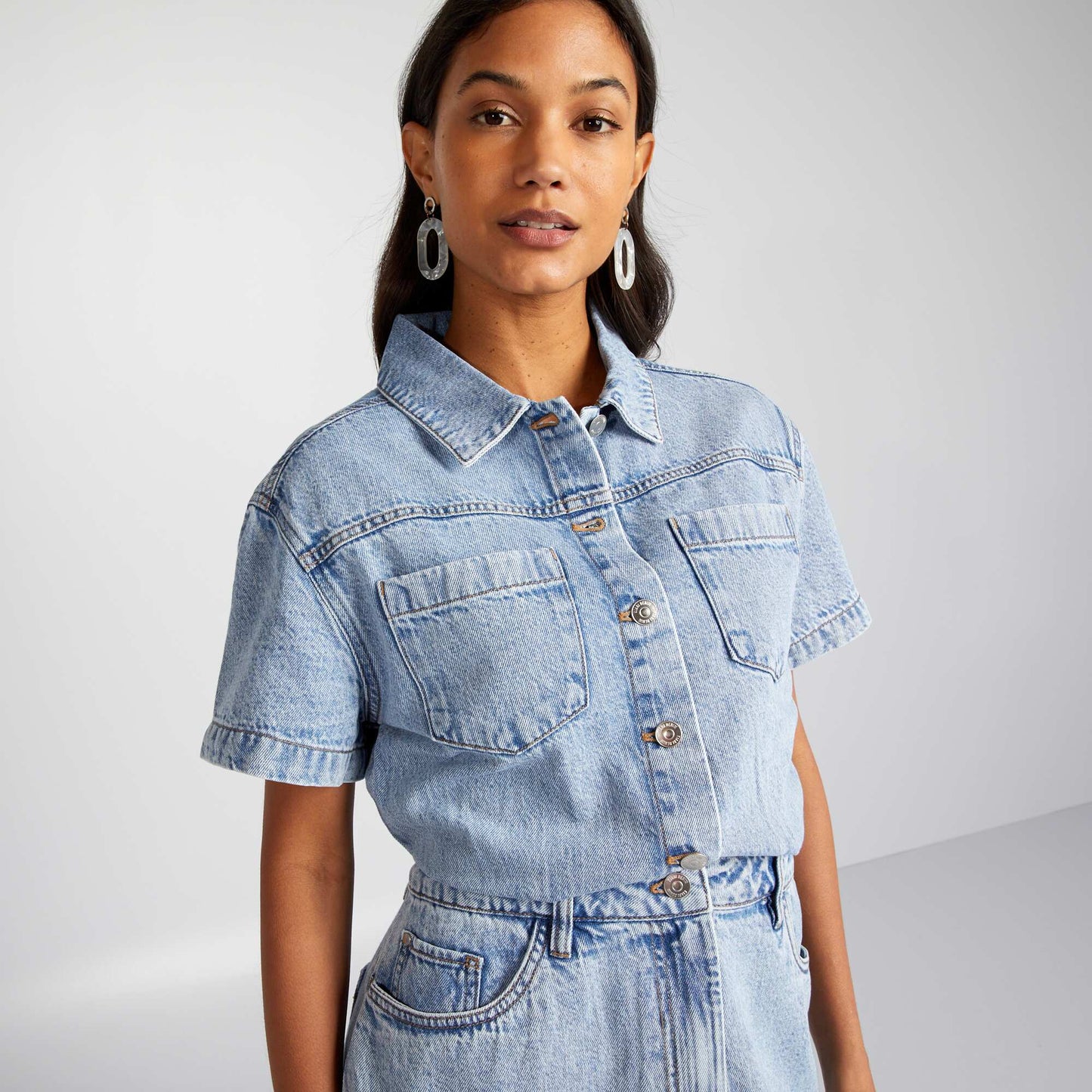 Denim dress BLUE