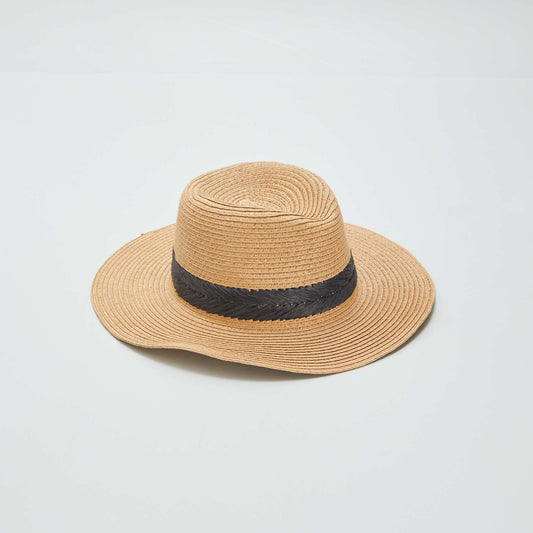 Straw hat BLACK