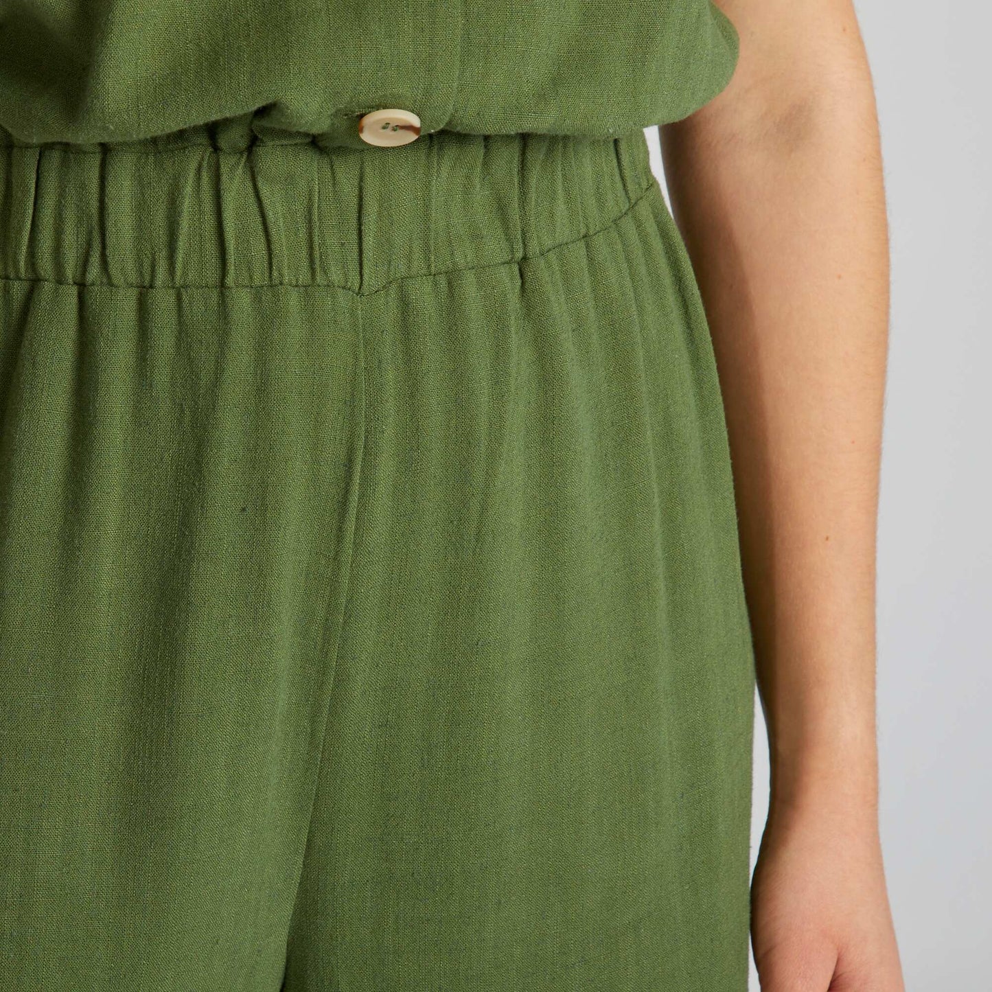 Linen jumpsuit GREEN