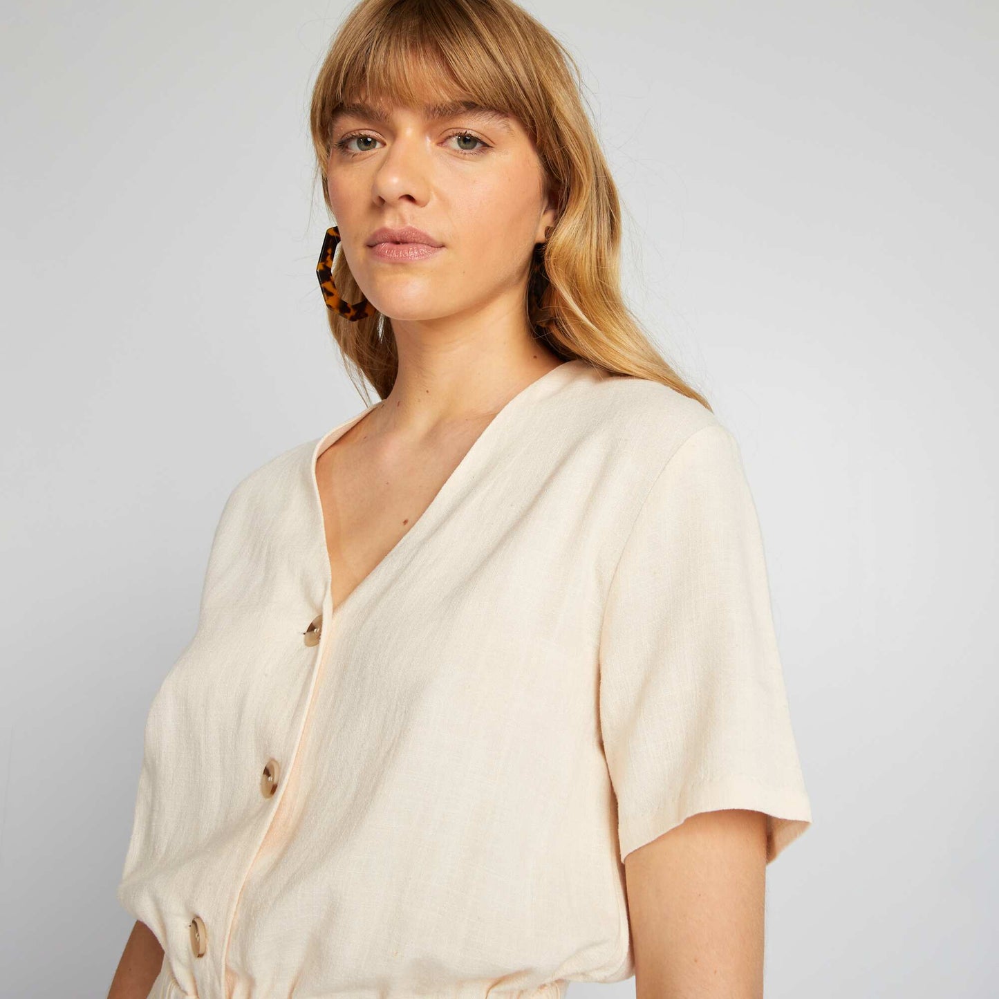 Linen jumpsuit WHITE