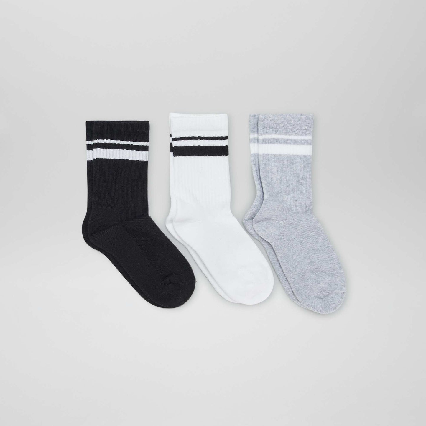 Pack of 3 pairs of sports socks GREY