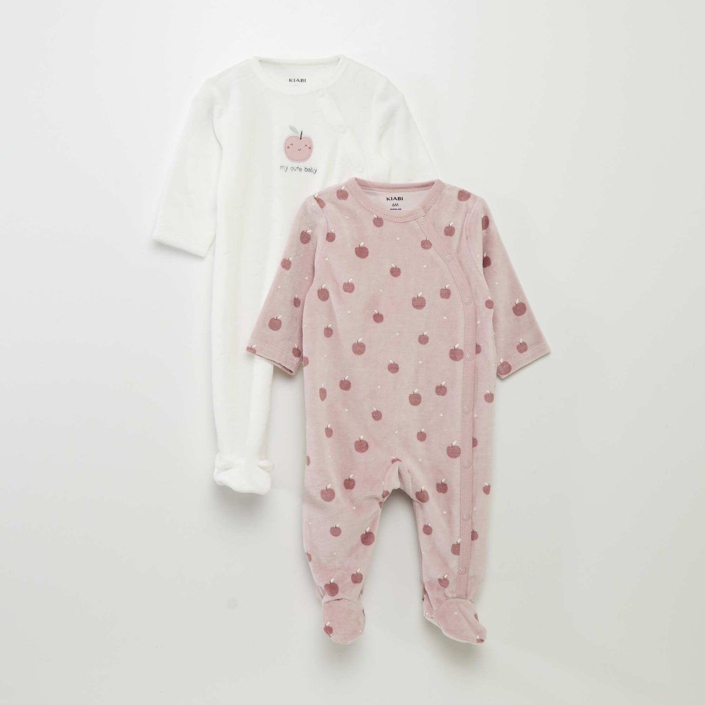 Pack of 2 sleepsuit pyjamas PINK