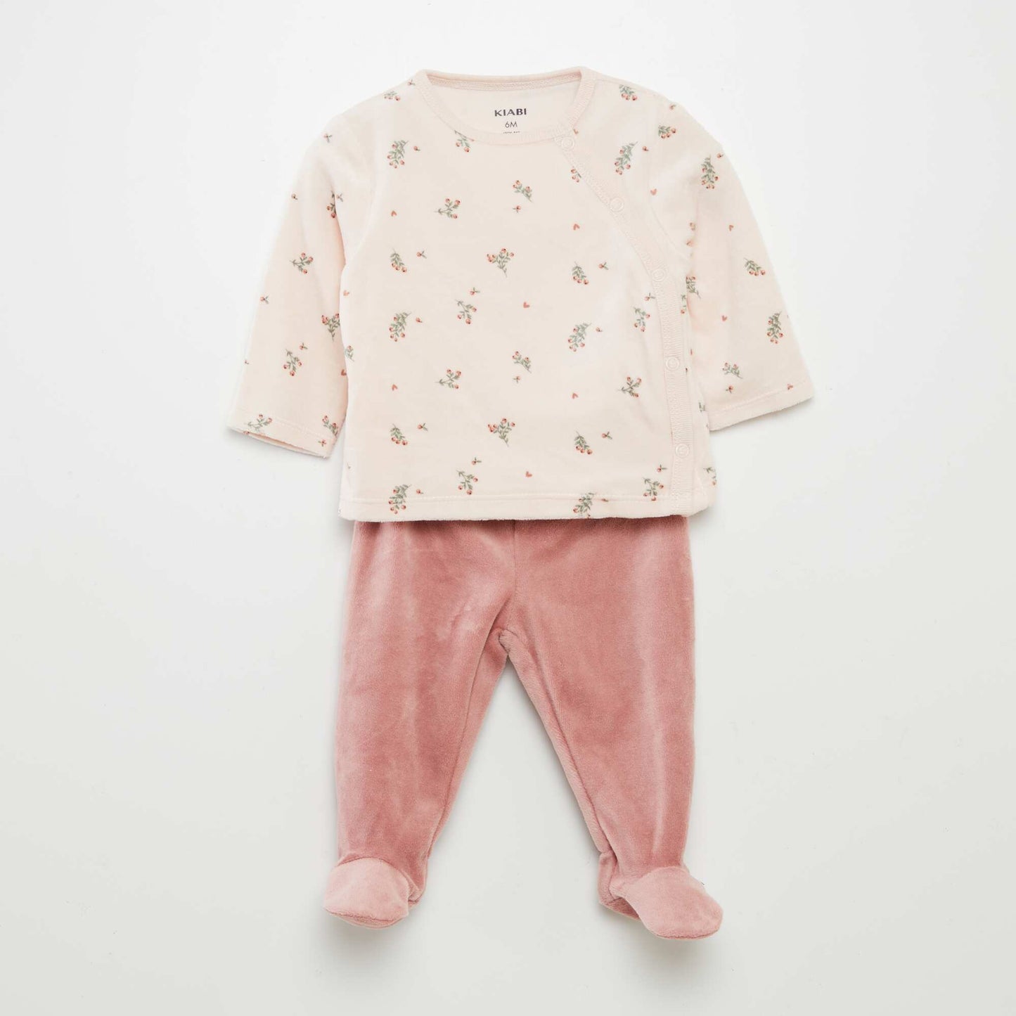 Velour pyjama set PINK