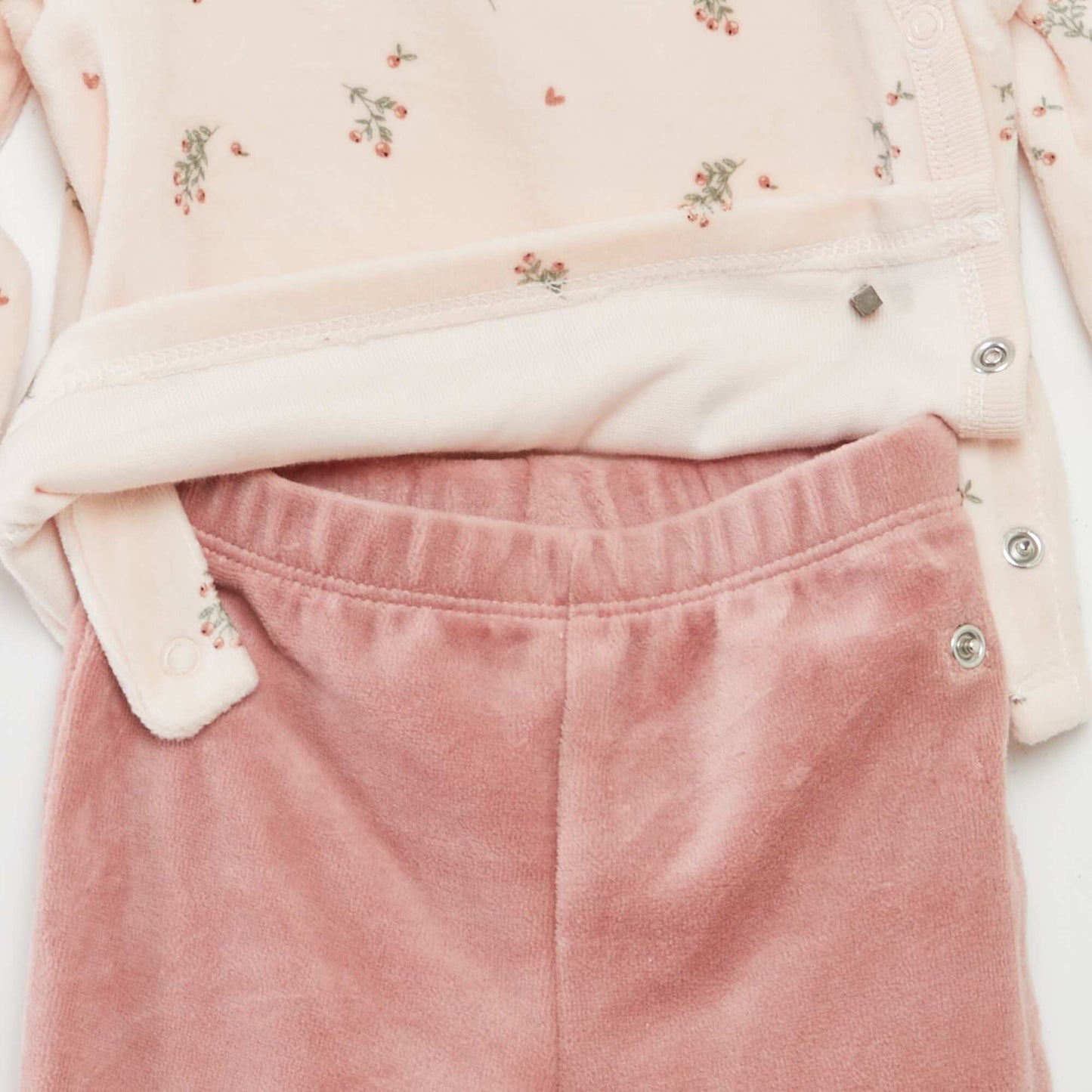 Velour pyjama set PINK