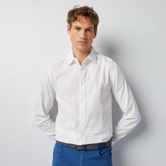 Regular-fit shirt white