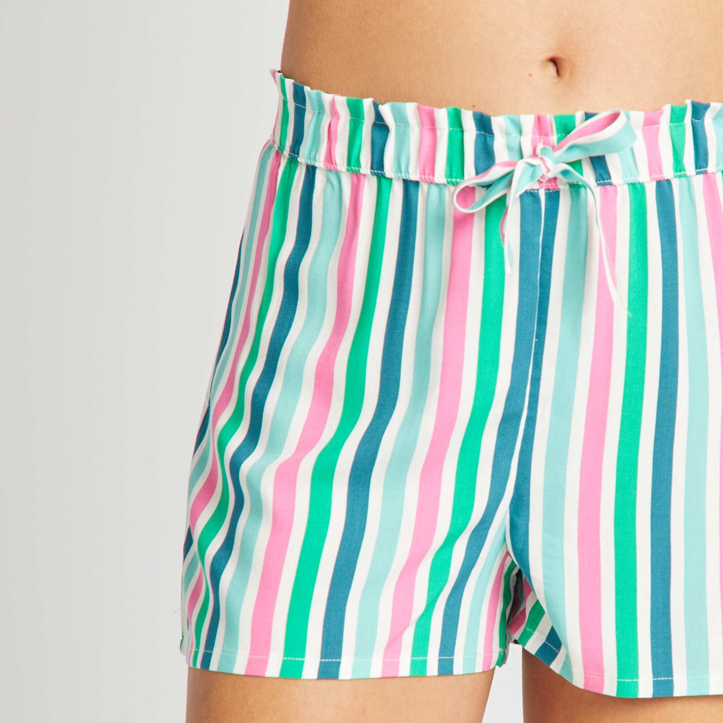 Slinky pyjama shorts WHITE