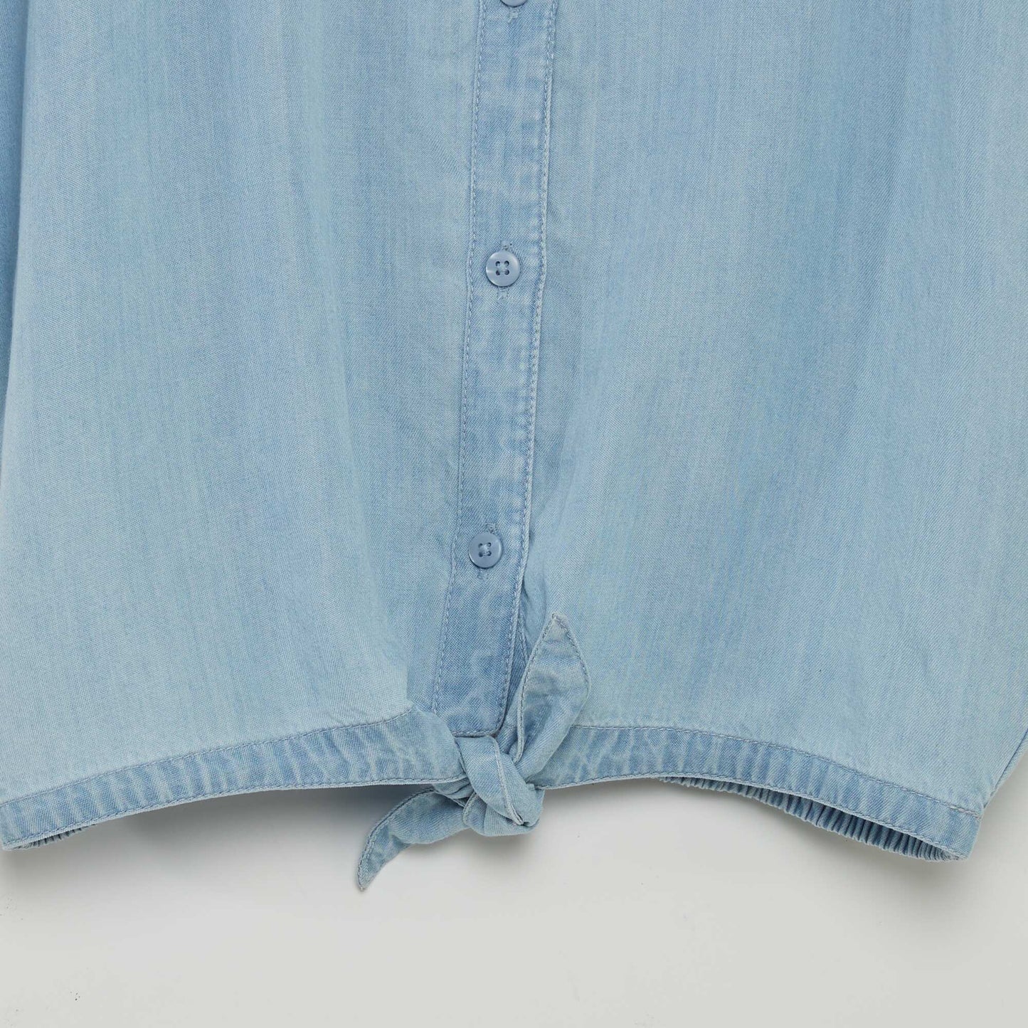 Lightweight denim style blouse BLUE