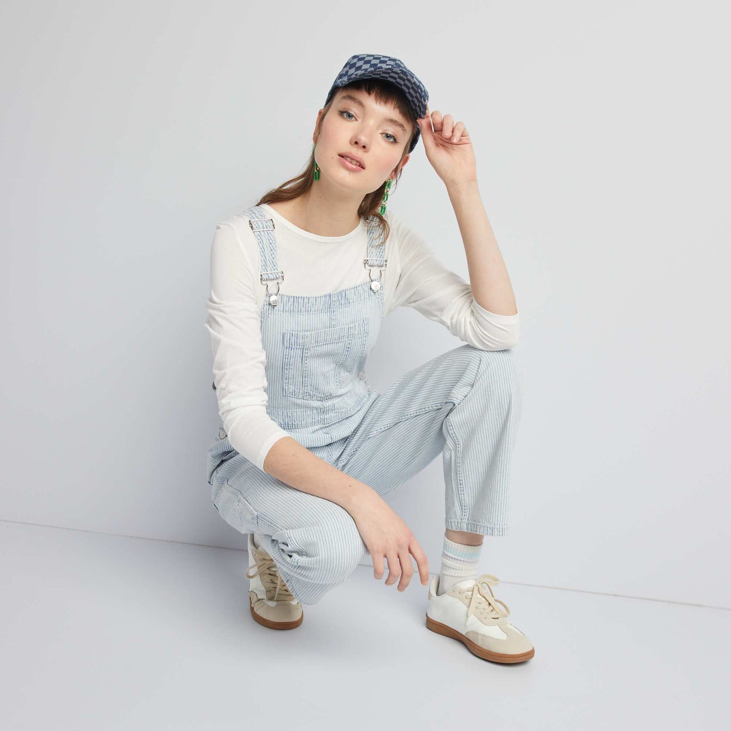 Denim dungarees BLUE