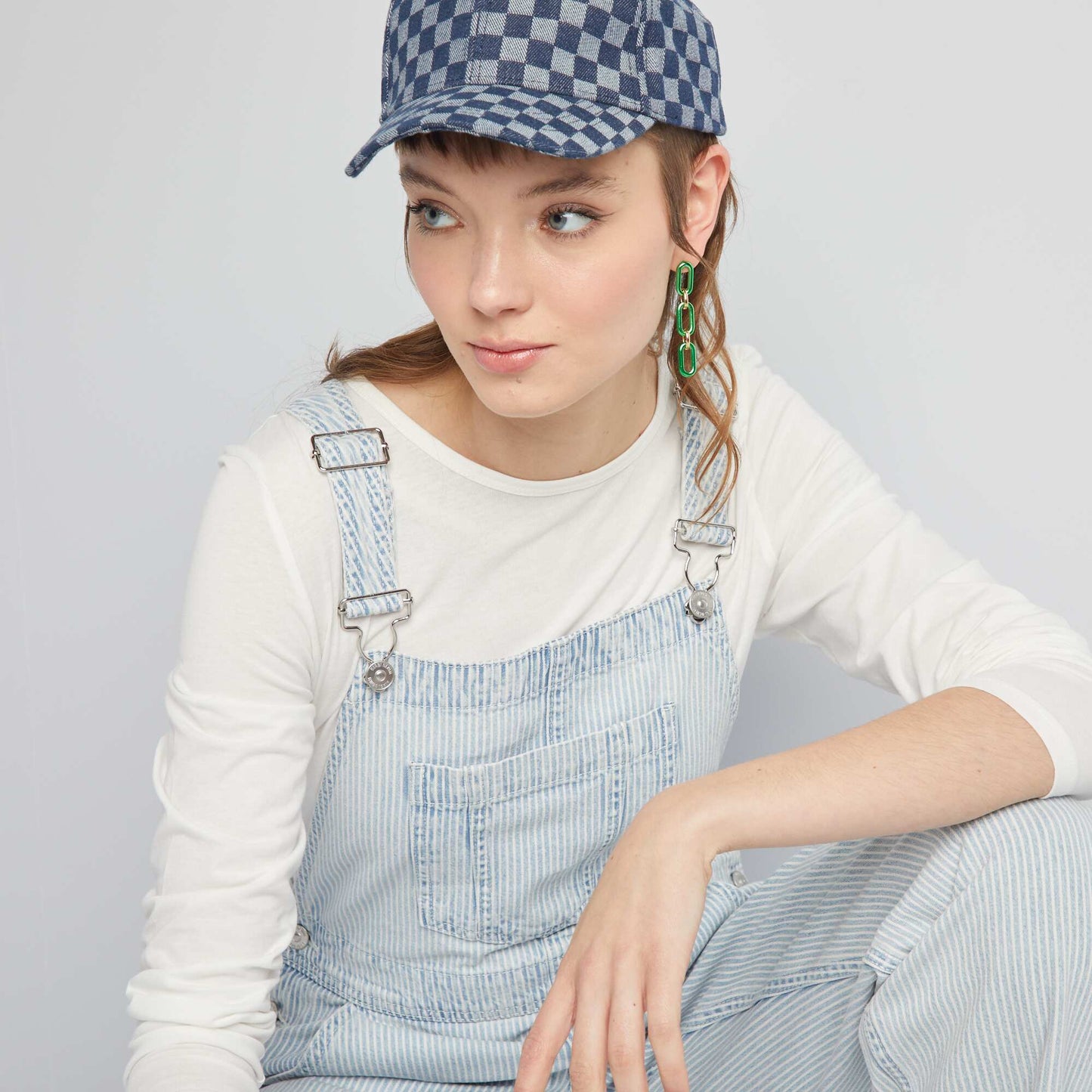 Denim dungarees BLUE