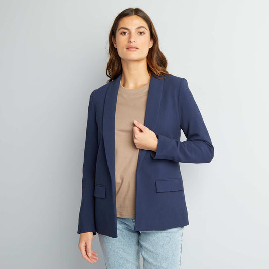 Mid-length blazer BLACK