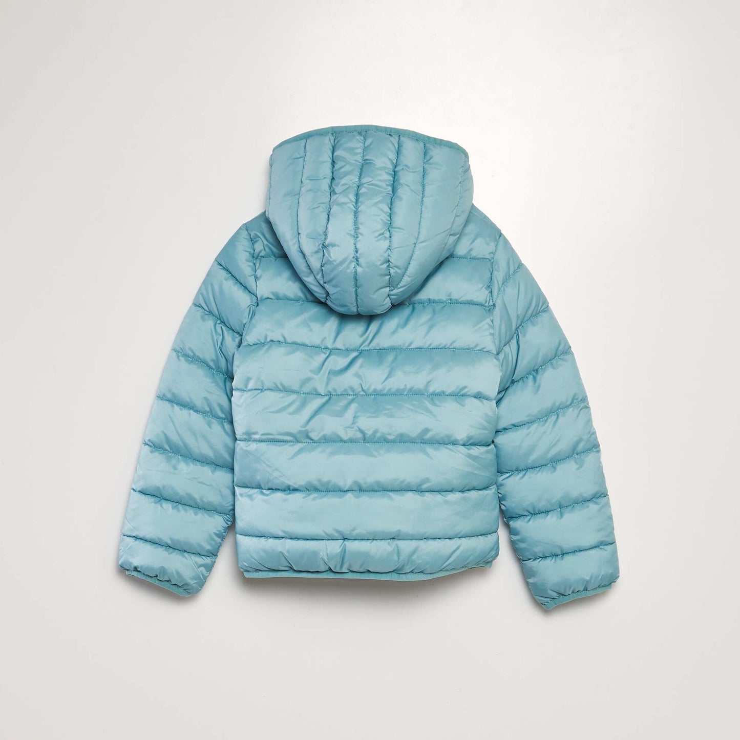 Quilted padded jacket with hood BLUE