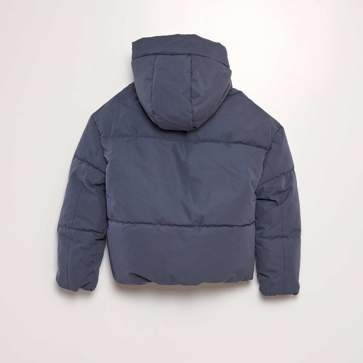 Warm hooded padded jacket BLUE