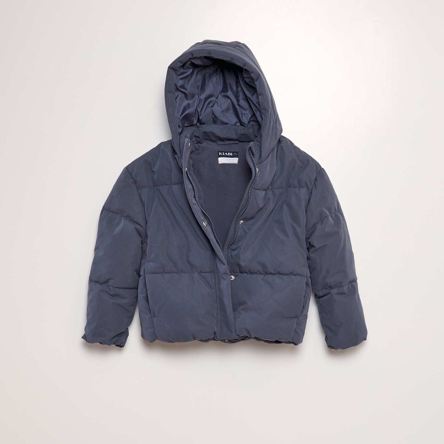 Warm hooded padded jacket BLUE