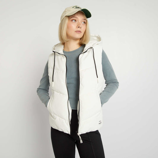 Quilted bodywarmer WHITE