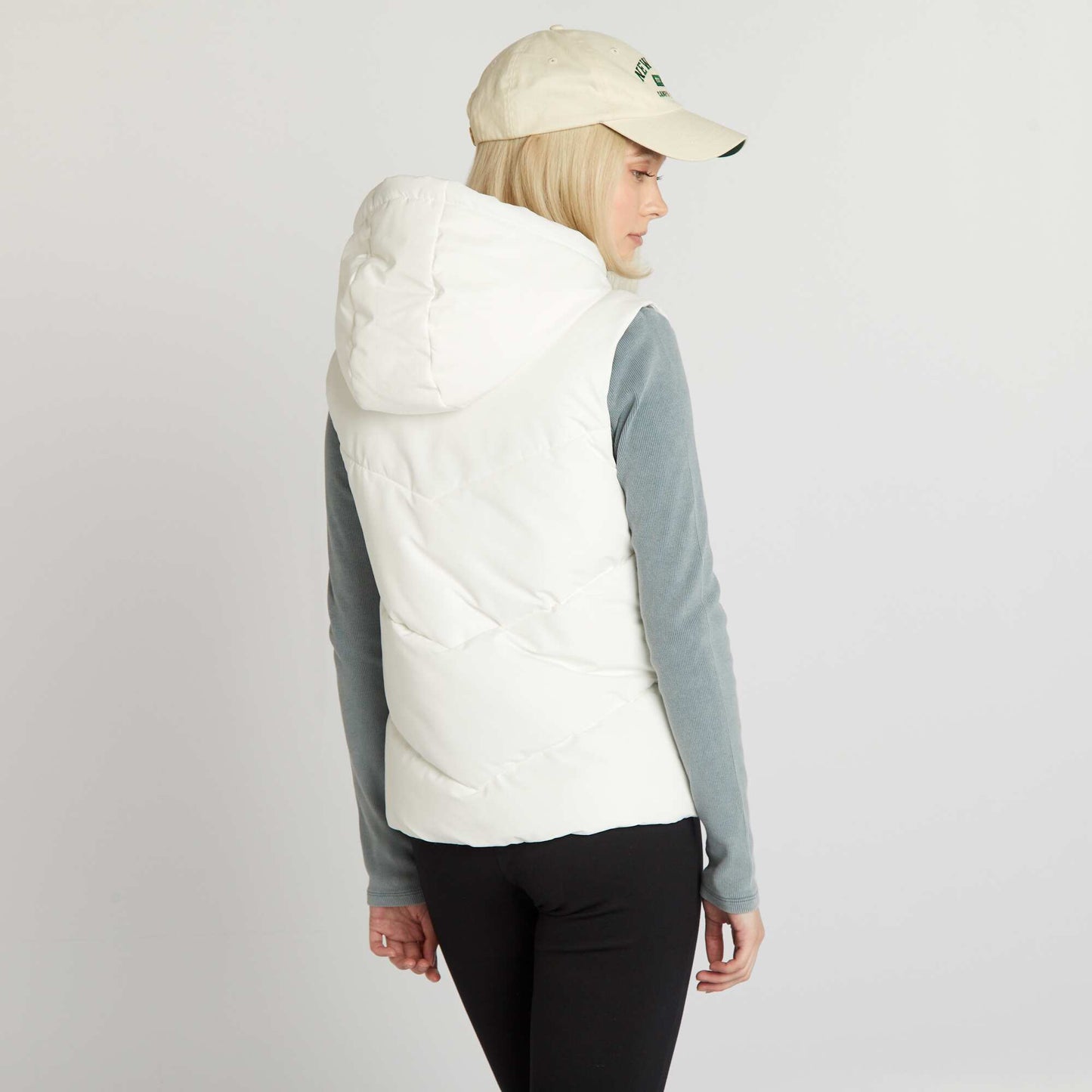 Quilted bodywarmer WHITE