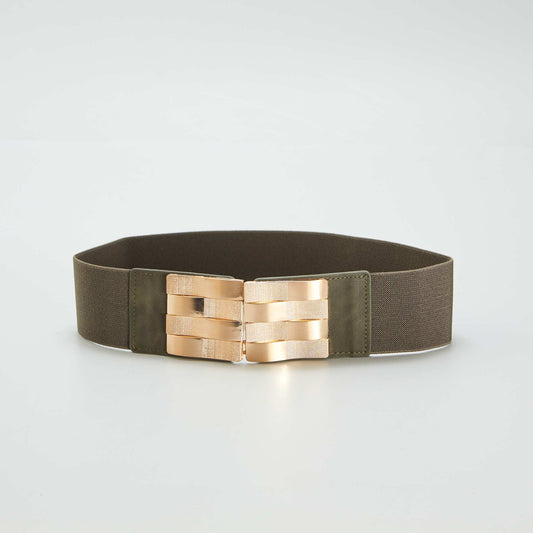 Elasticated belt KHAKI