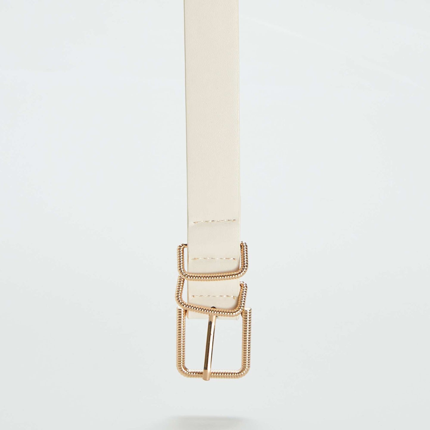 Smooth basic belt beige