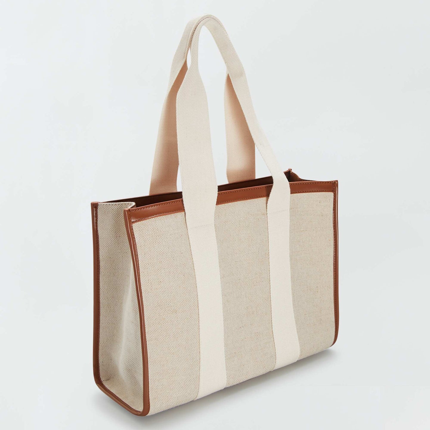 Fabric shopping bag beige