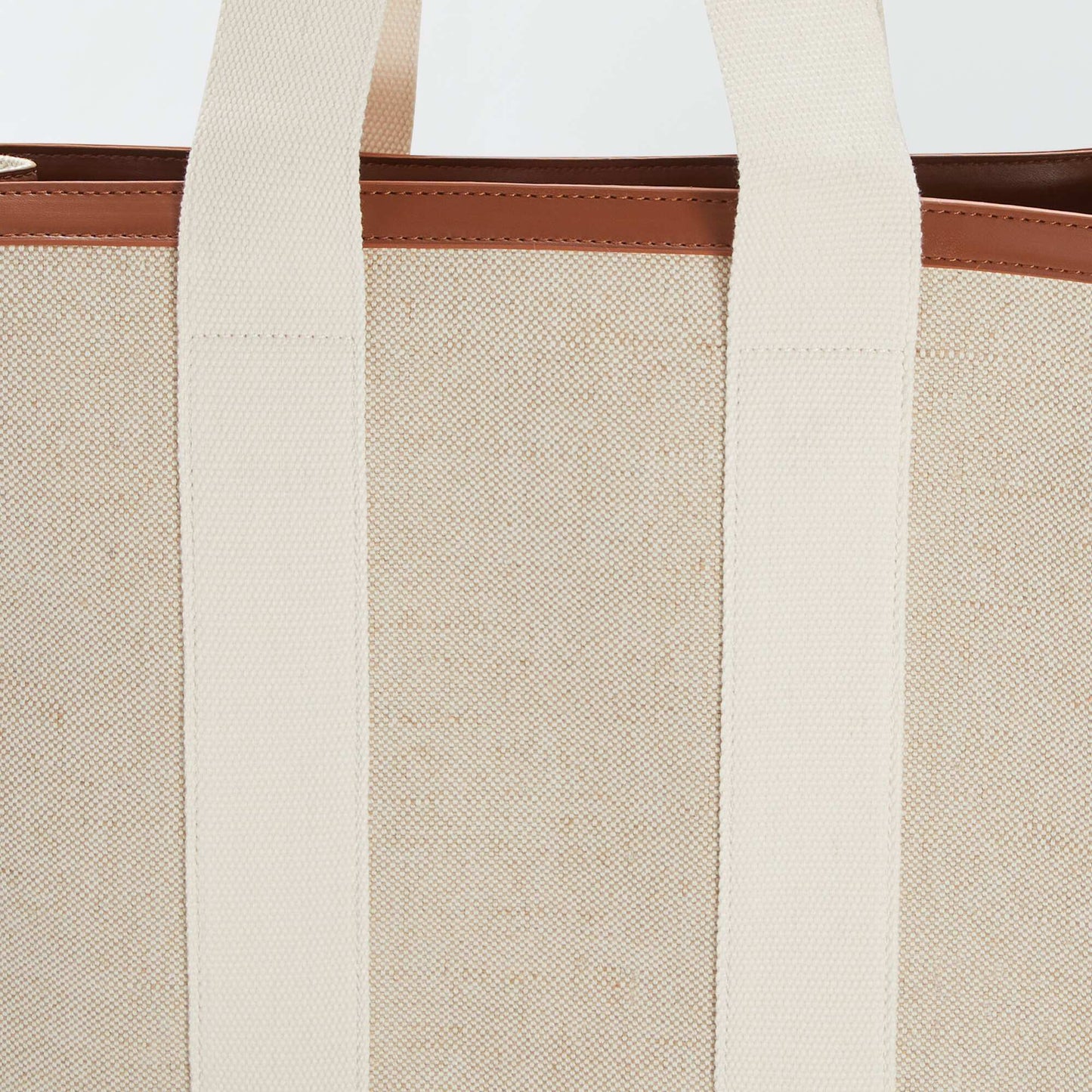 Fabric shopping bag beige