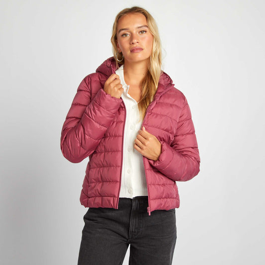 Lightweight quilted padded jacket PINK