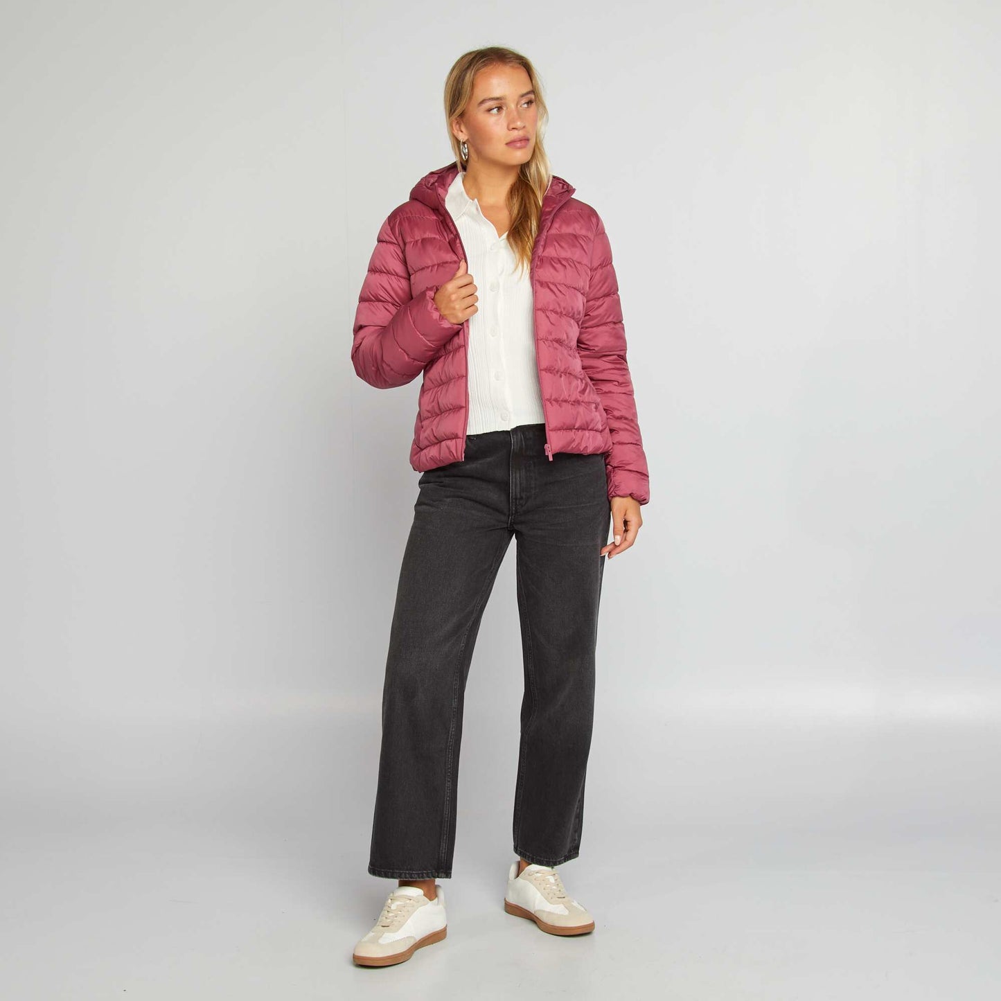 Lightweight quilted padded jacket PINK