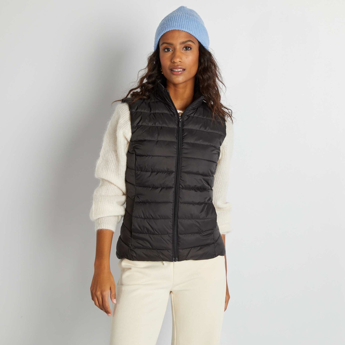 Lightweight padded bodywarmer black