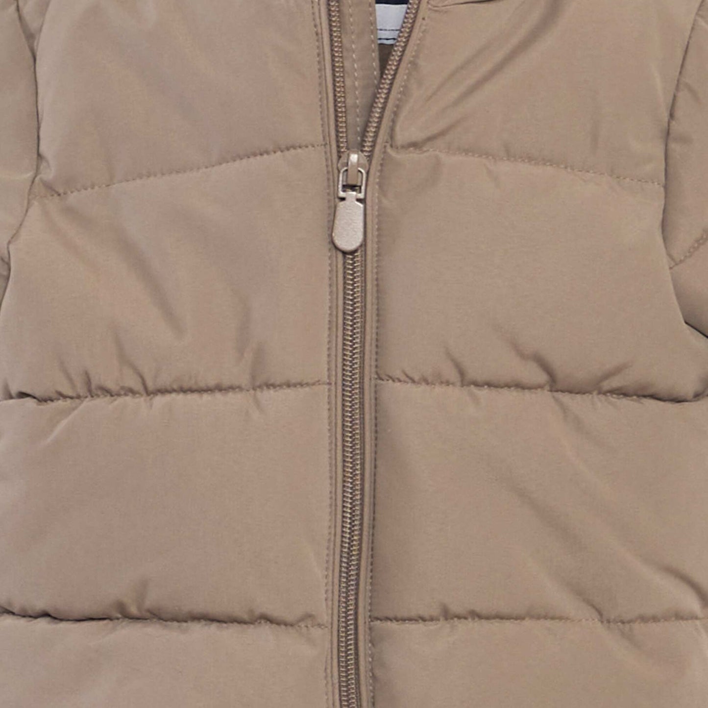 Plain padded jacket BEIGE