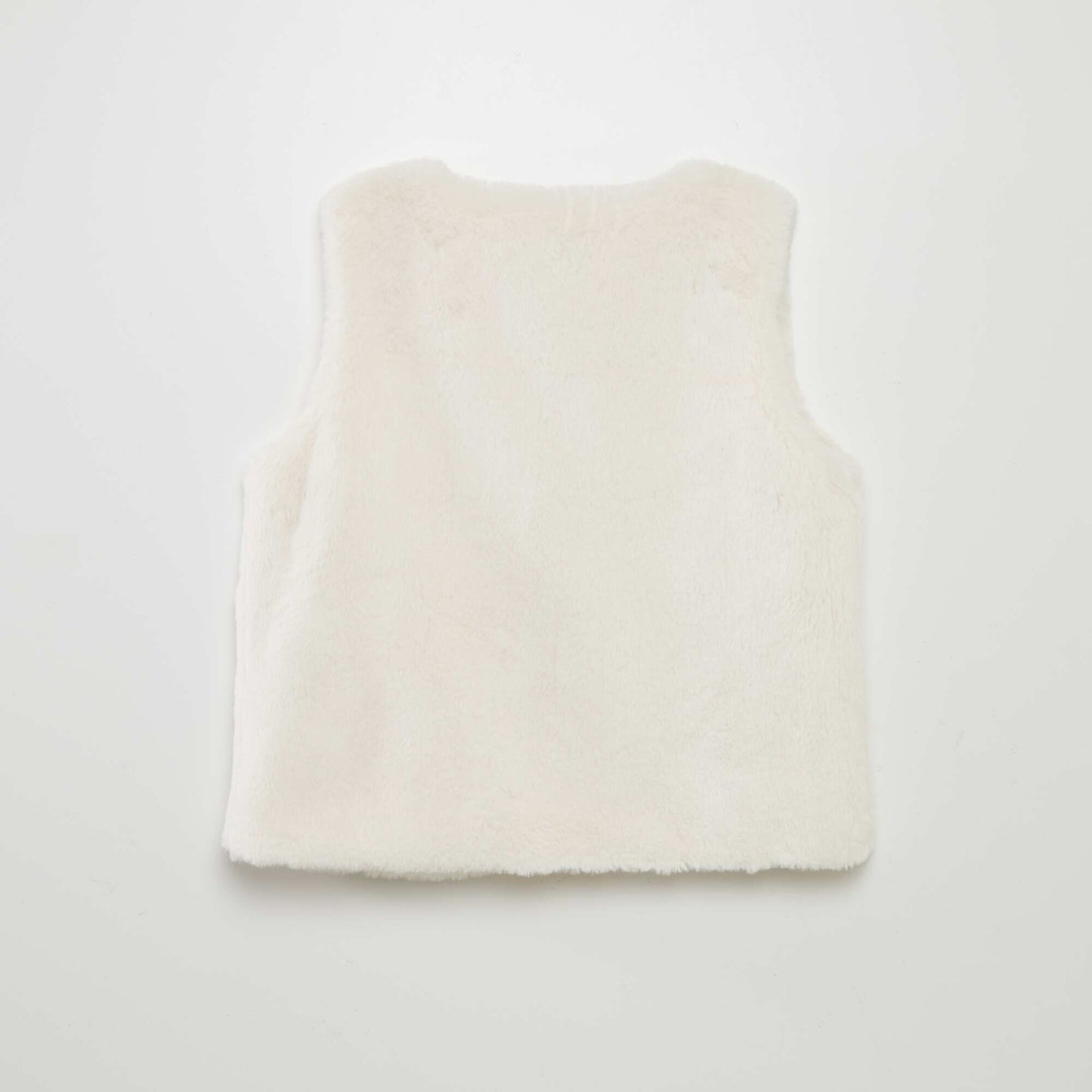 Faux fur gilet WHITE