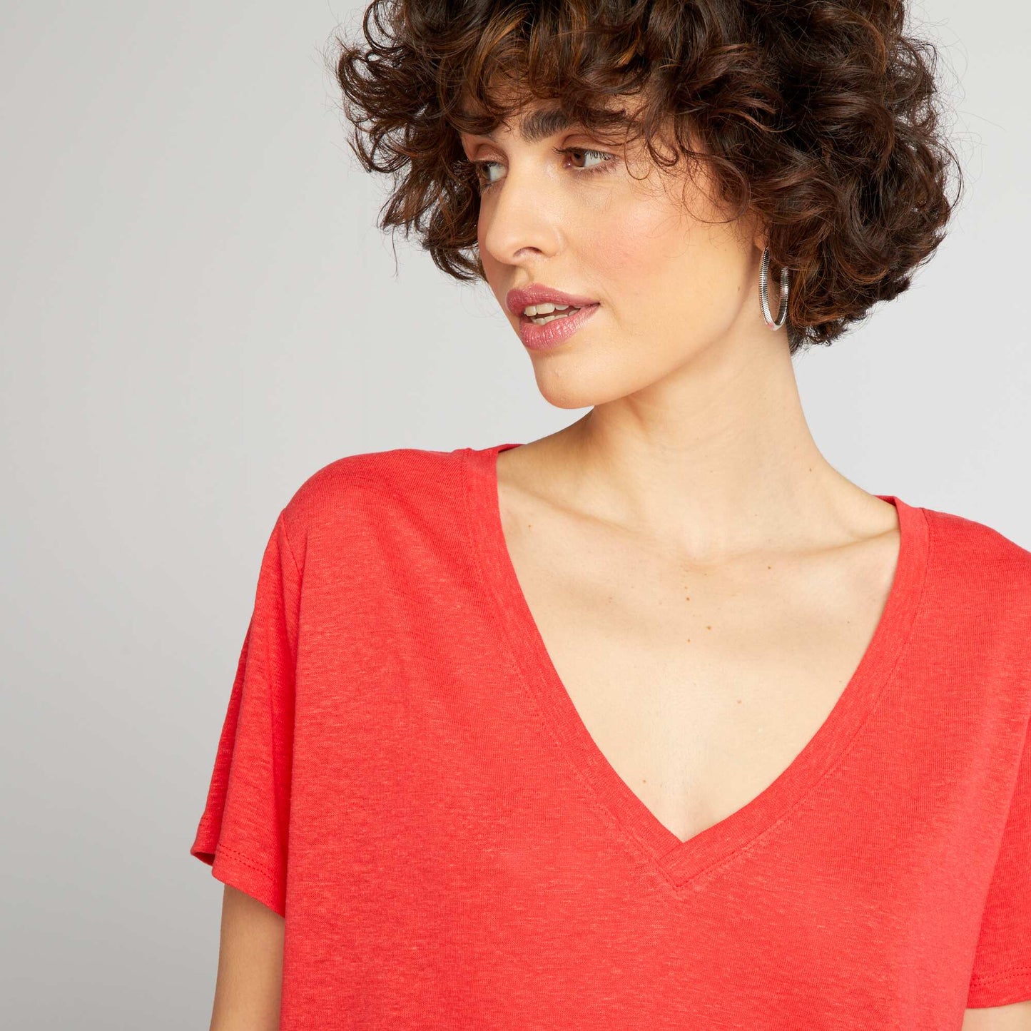 Basic short-sleeved T-shirt red