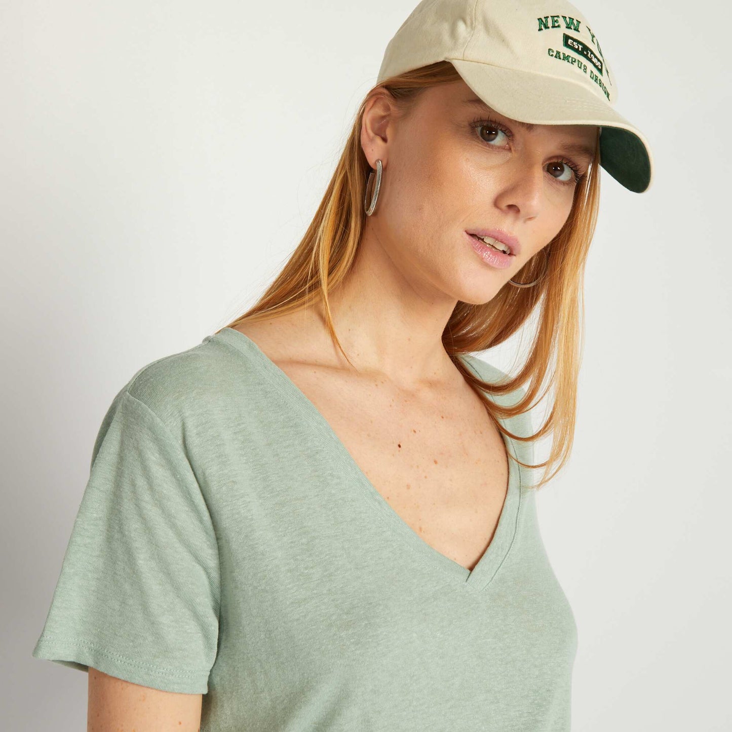 Basic short-sleeved T-shirt GREEN