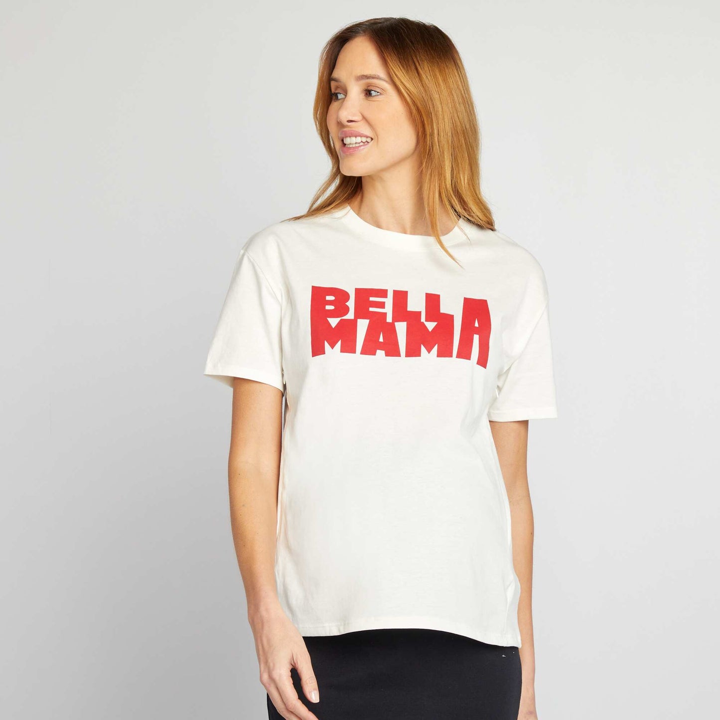 Printed nursing T-shirt WHITE