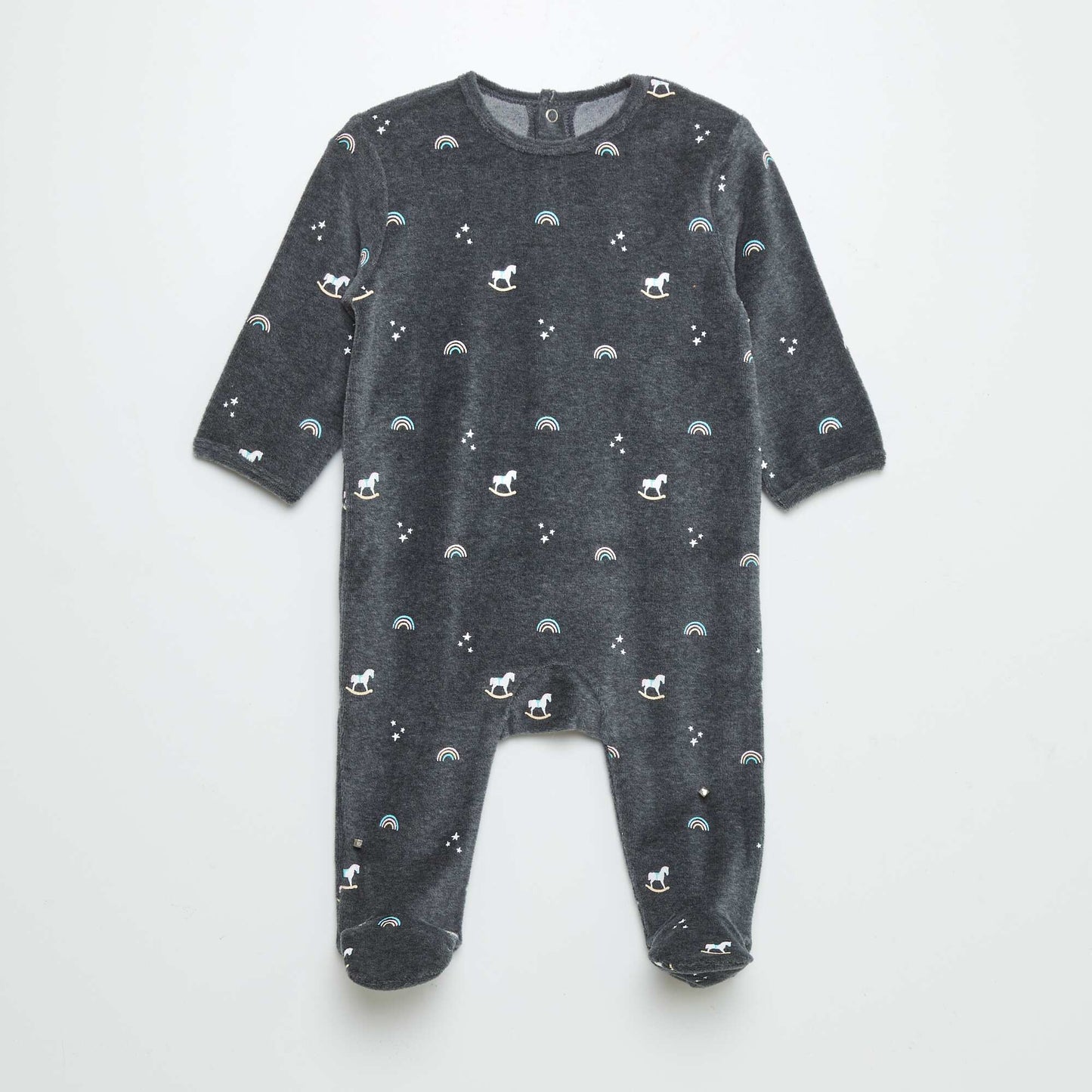 Velour sleepsuit BLUE