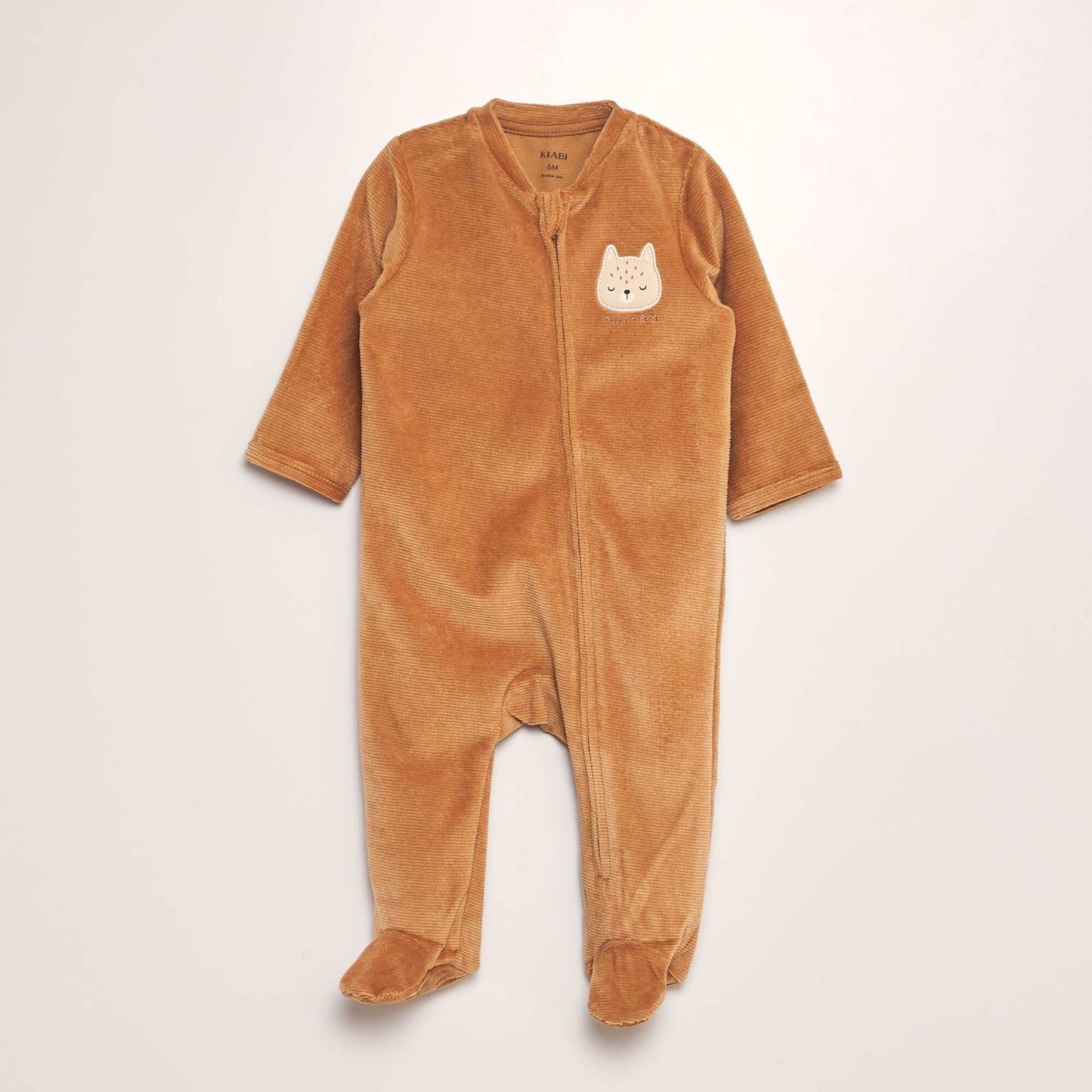 Corduroy sleepsuit BROWN