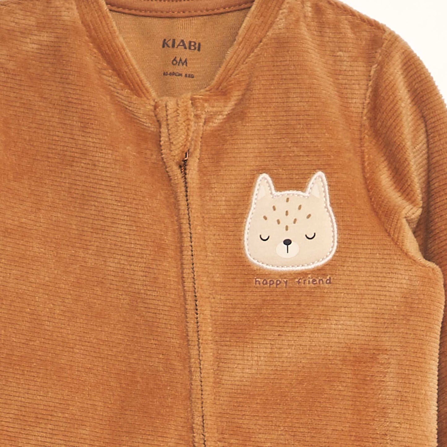 Corduroy sleepsuit BROWN