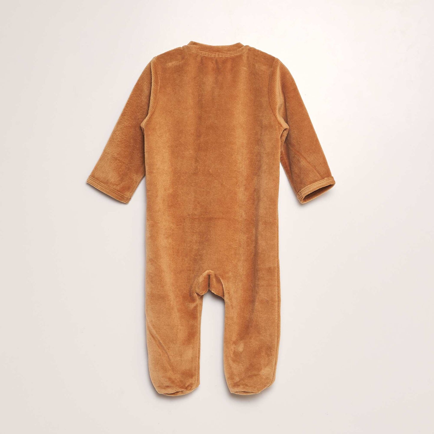 Corduroy sleepsuit BROWN