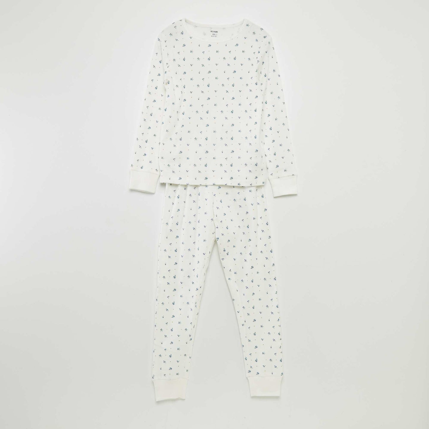 T-shirt + trousers long pyjama set - 2-piece set WHITE