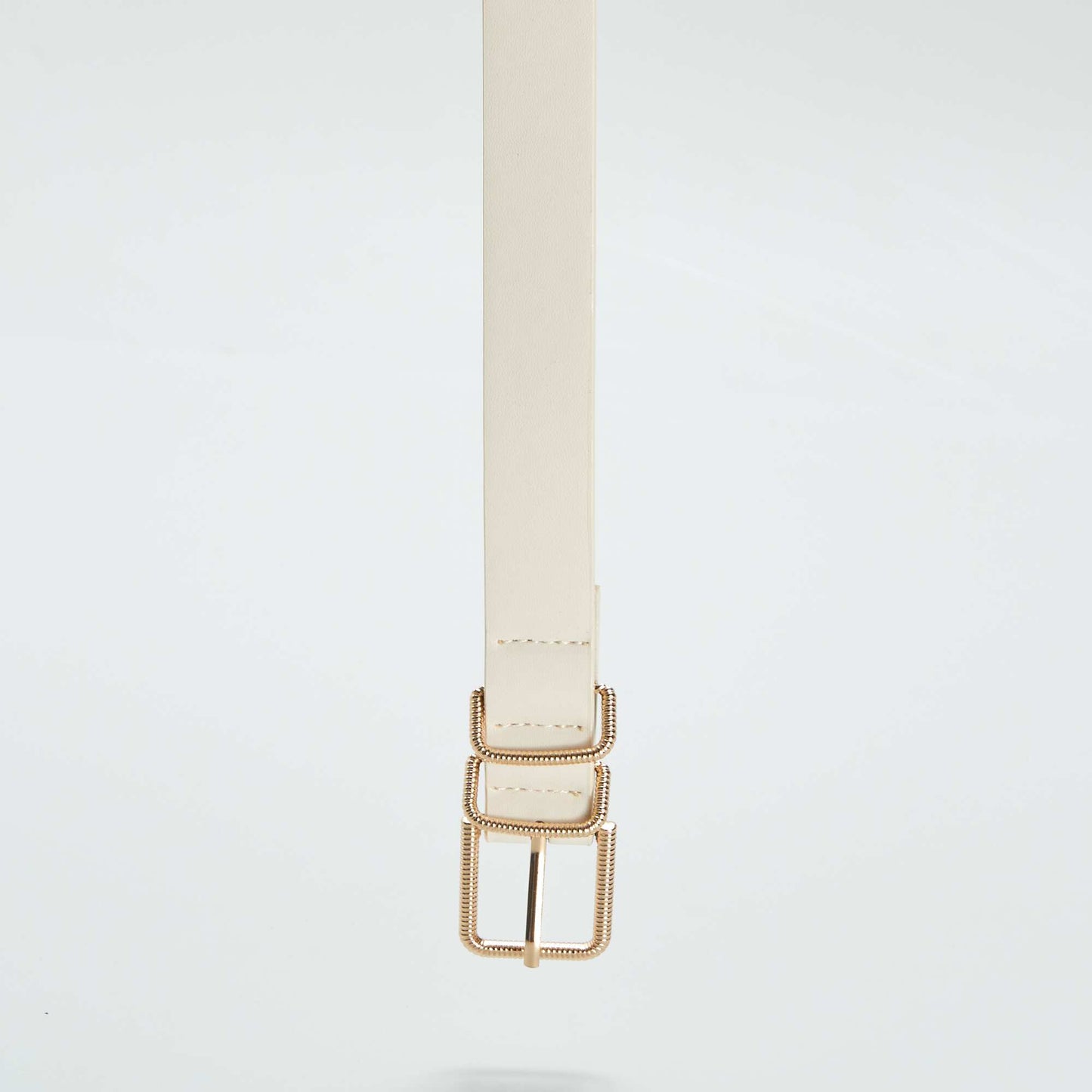 Smooth basic belt beige