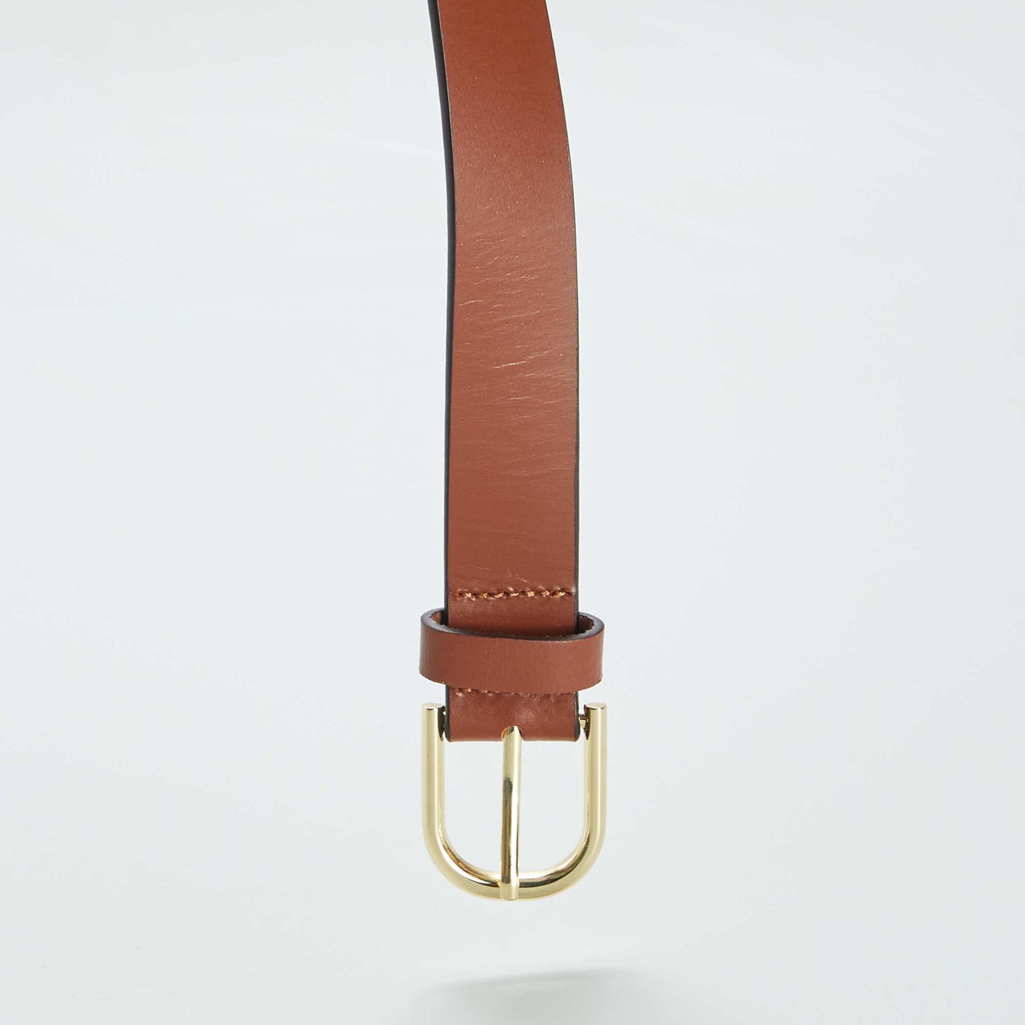 Basic leather belt BROWN