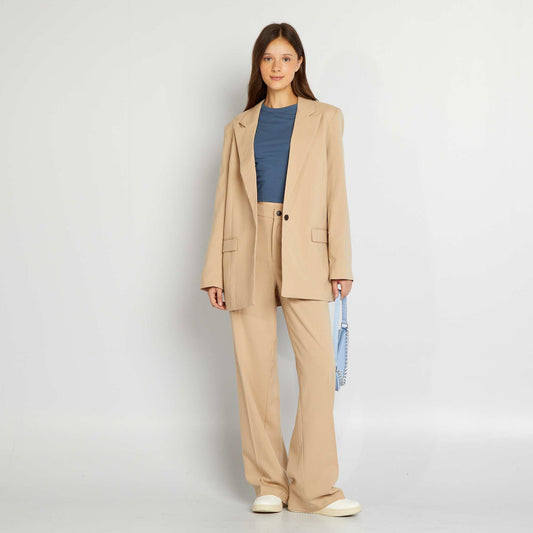 Wide-leg trousers BEIGE