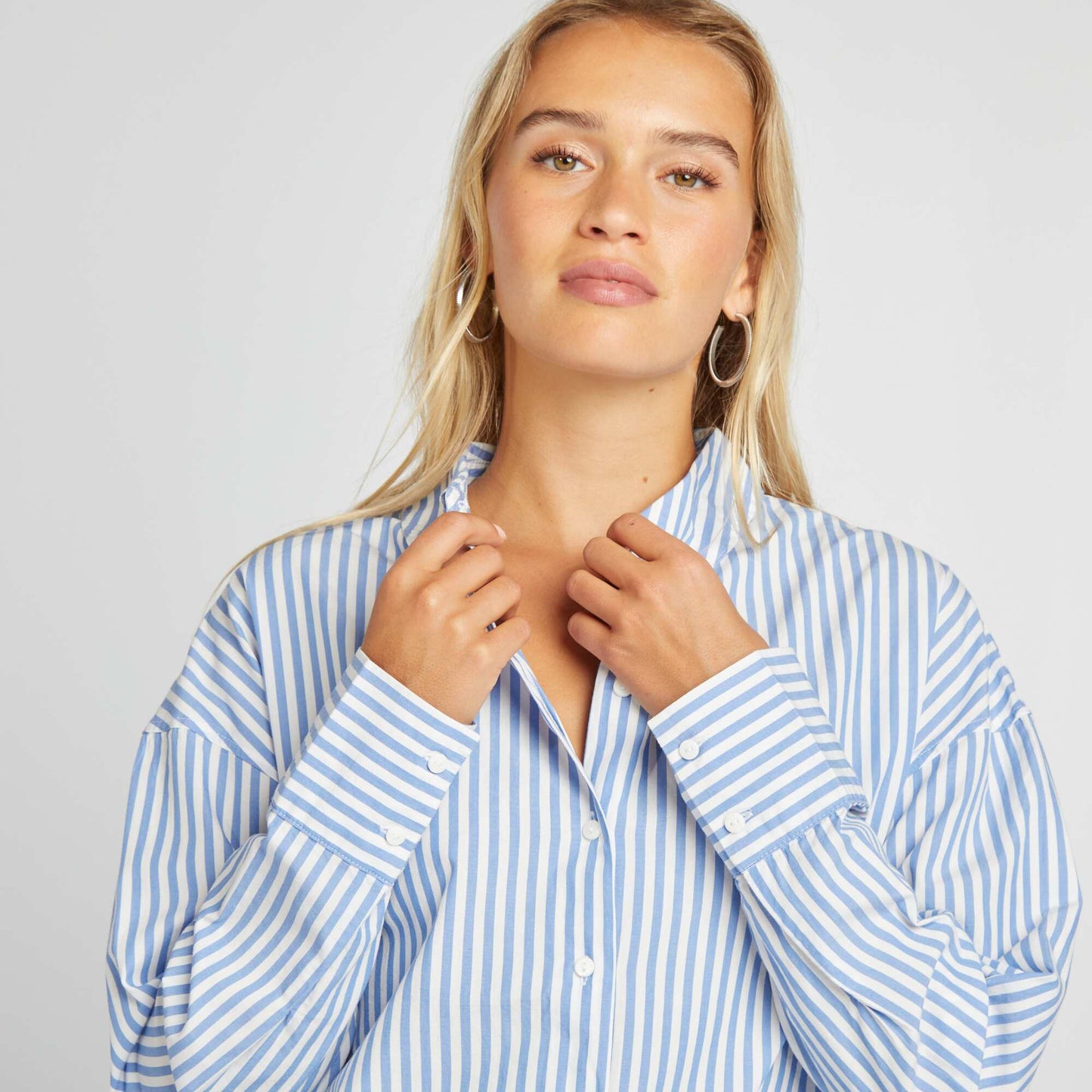 Basic poplin shirt WHITE