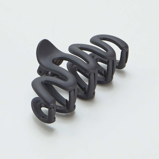 Zig-zag claw clip BLACK