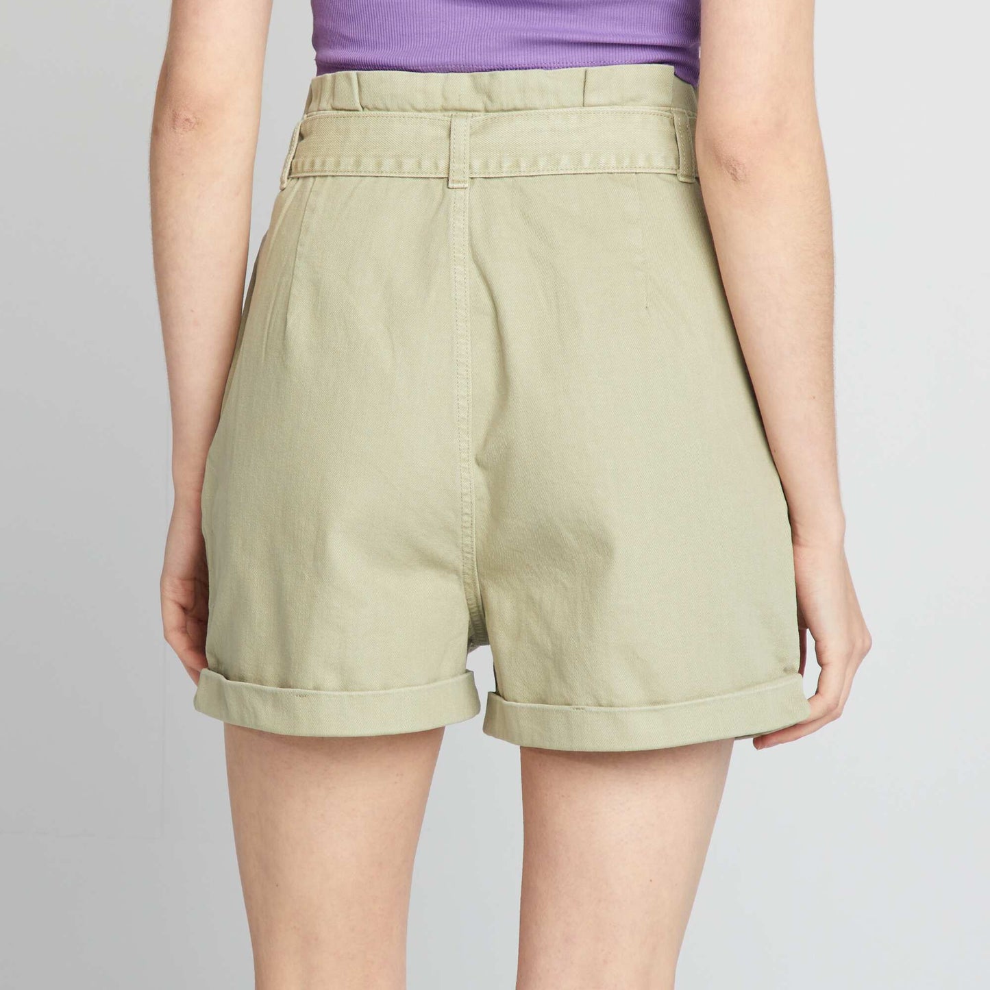 Twill shorts GREEN