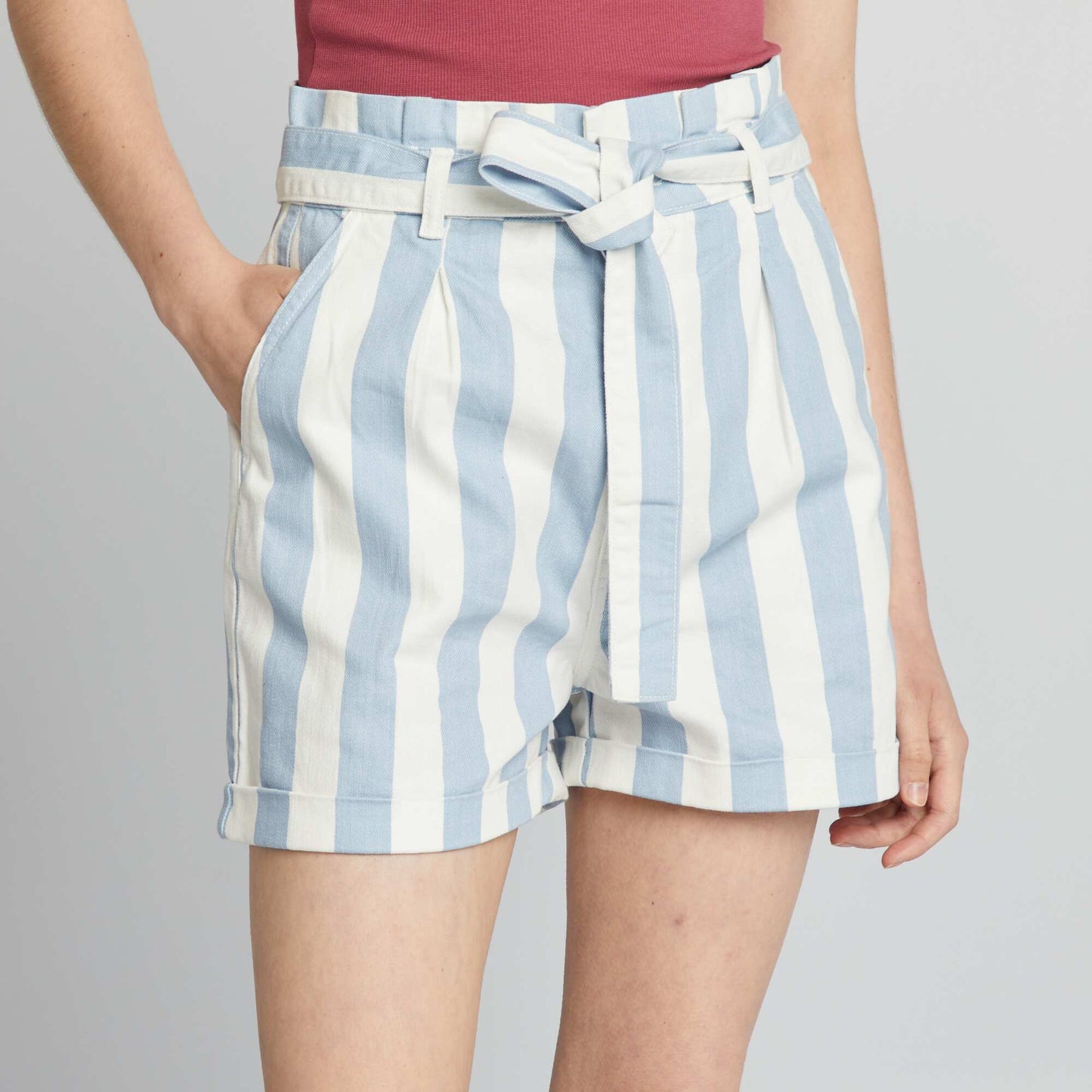 Twill shorts BLUE