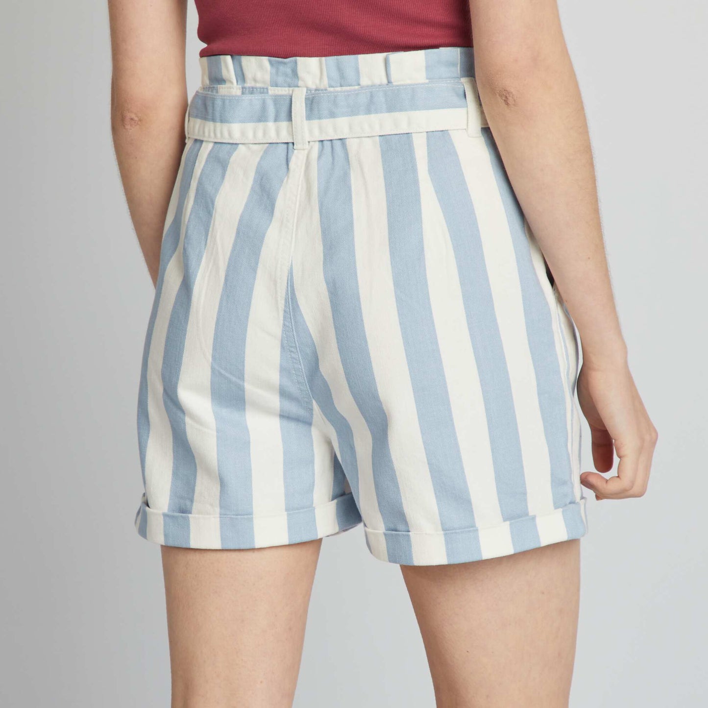 Twill shorts BLUE